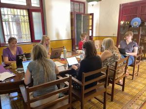 Writing workshop in the retreat